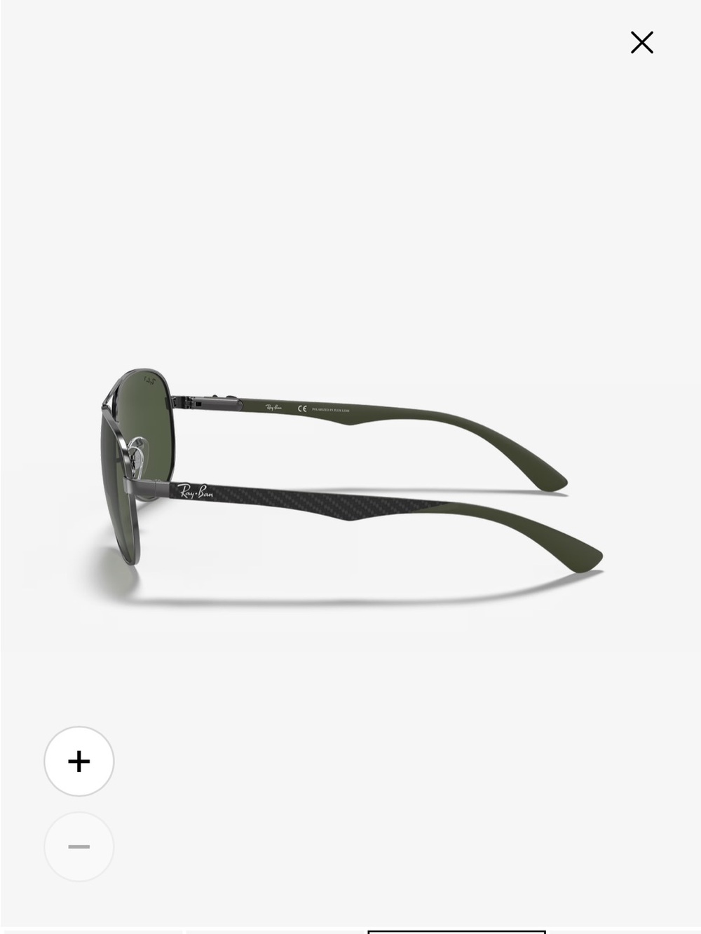 Ray Ban RB8313 Carbon Fiber Polarized Aviator Sunglasses - Picture 4 of 12